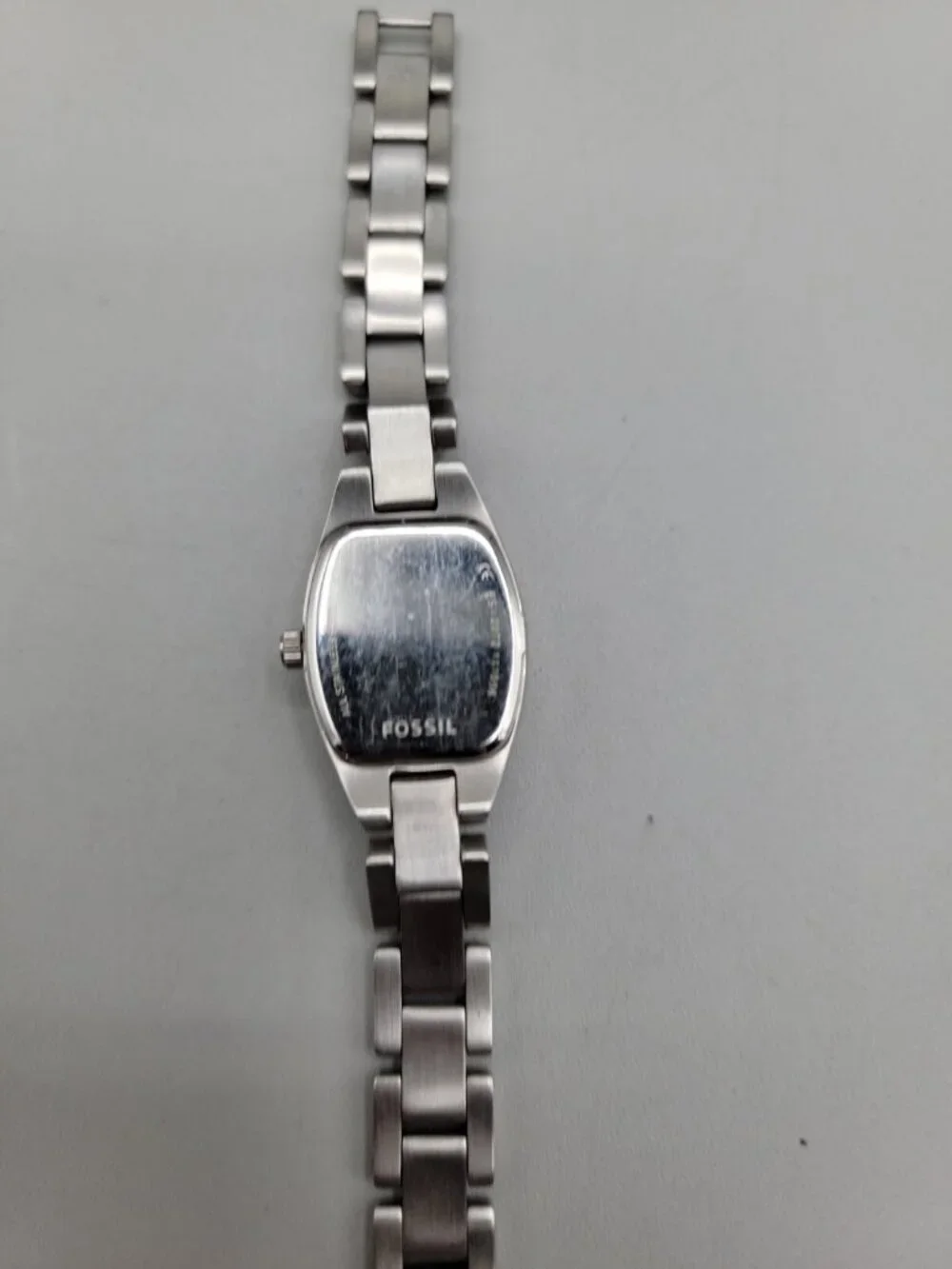 Fossil Womens Watch ES-2072 Brushed Stainless Steel 5.75